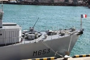В одесский порт вошел минный тральщик ВМС Франции. Фото