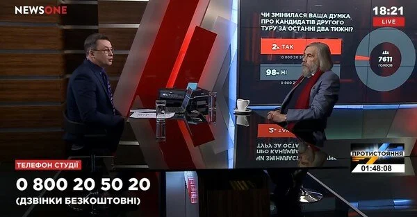 Михаил Погребинский в "Большом вечере" с Диким (12.04)