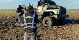Под Херсоном взлетел на воздух военный грузовик с боеприпасами (фото)