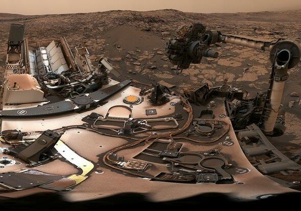 NASA показало 360-градусную панораму Марса во время пыльной бури