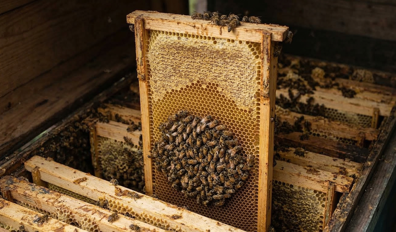 Зимівля бджіл на високій рамці